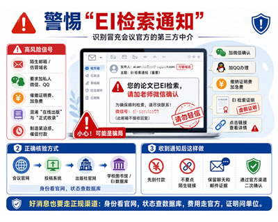 警惕“EI检索通知”：科研作者防诈指南！